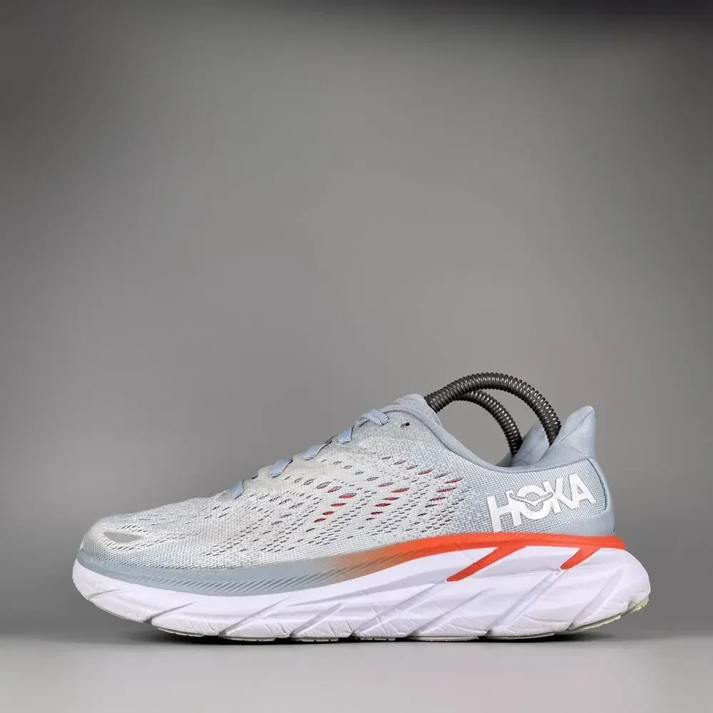 Hoka One One Clifton 8 Women's 7.5B Blue Fog Running Sneakers Athletic Shoes GUC